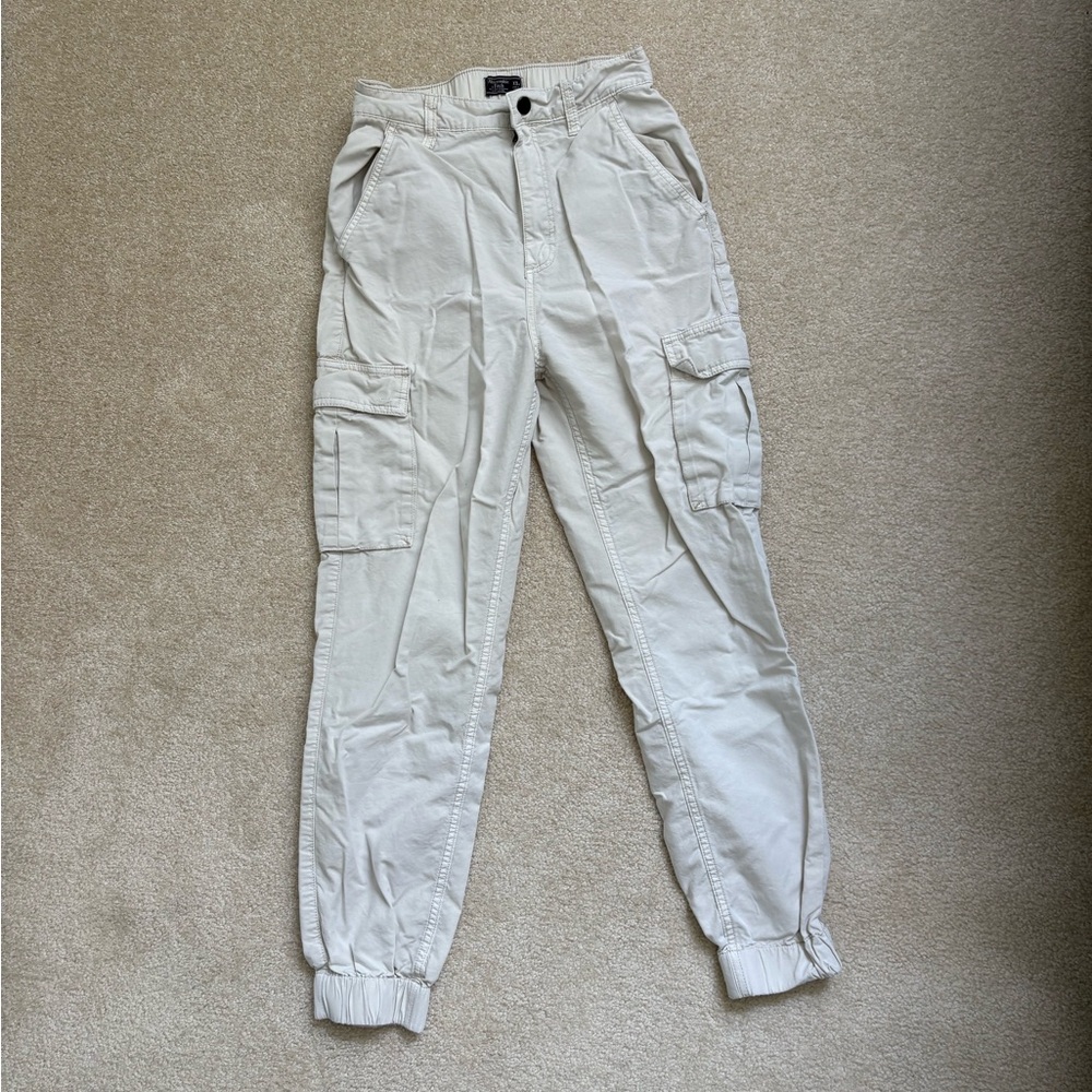Abercrombie & Fitch White Casual Pants